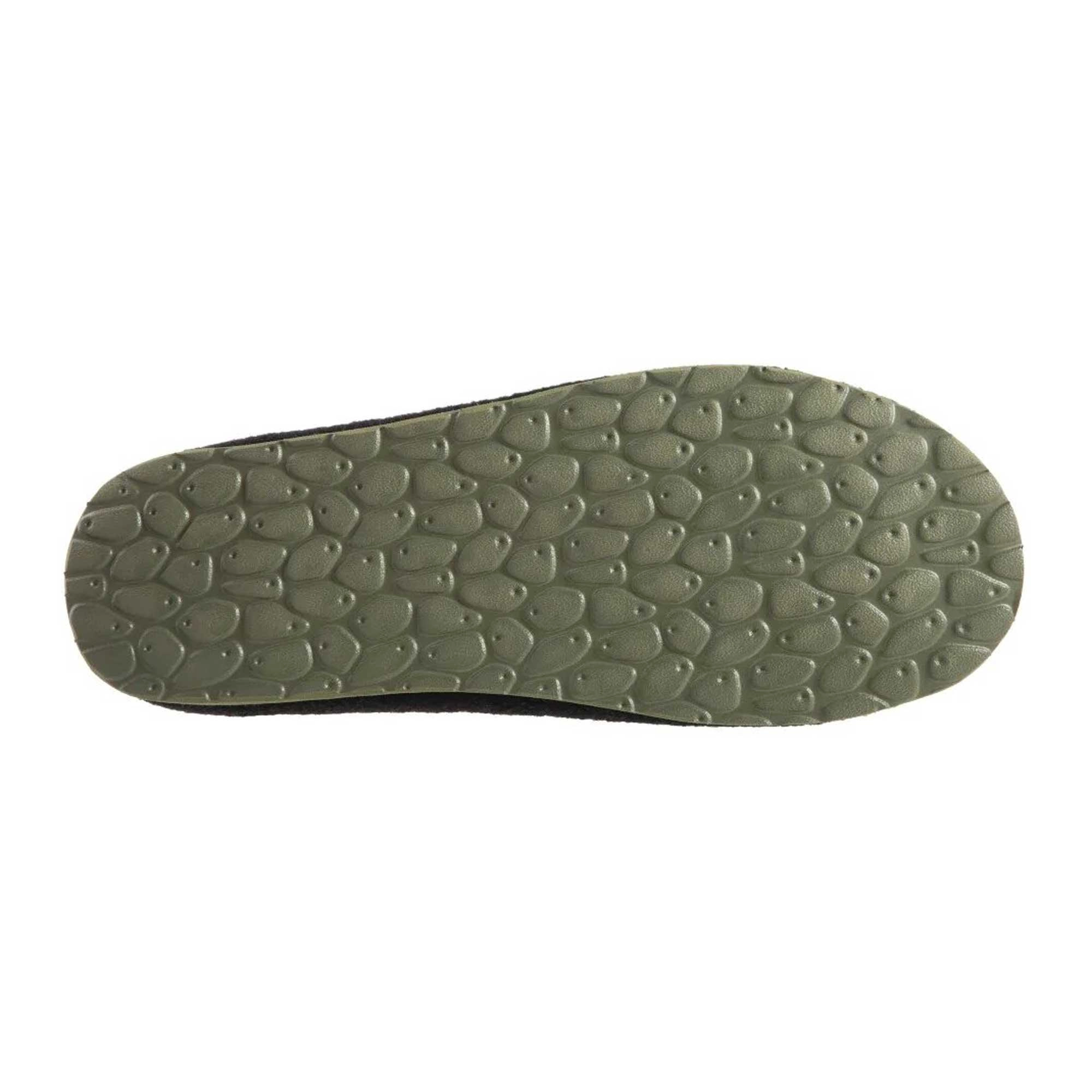 Acorn Men's Wool Slippers - Faux Wool Algae Infused, Black, X-Large | A19023BLKMXL