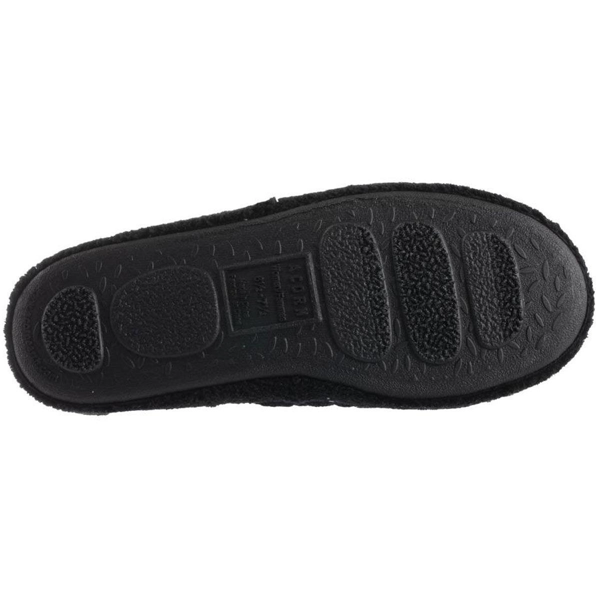 Acorn Women's Clog - Contoured Footbed Spa Quilted, Black, Small | A20123BLKWS