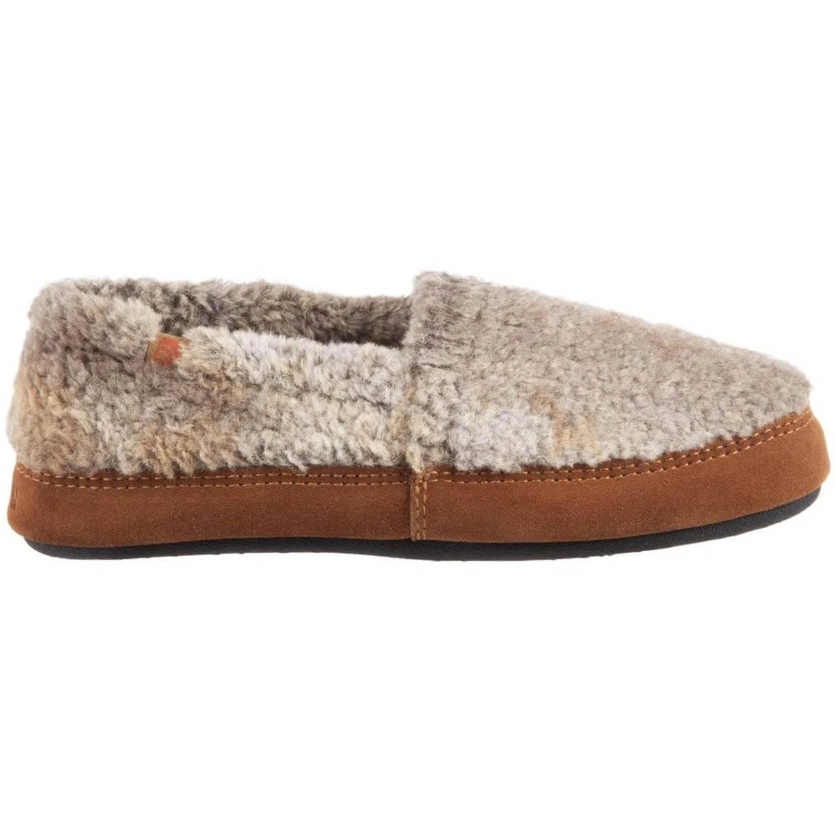 Acorn Women’s Moc Slippers - Original Non-Slip, Brown Berber, Medium | A10080BOBWM