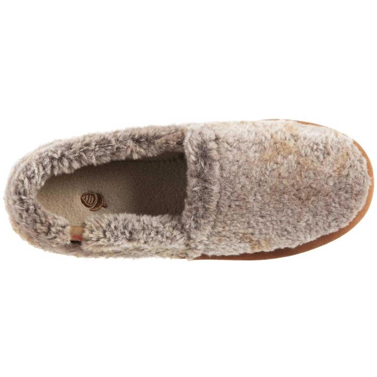 Acorn Women’s Moc Slippers - Original Non-Slip, Brown Berber, Small | A10080BOBWS