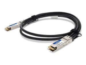 AddOn - 400GBase-CU direct attach cable - TAA Compliant - QSFP-DD to QSFP-DD - 8 ft - twinaxial - passive MCP1660-W02AE26-AO