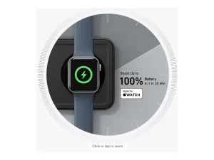 Anker MagGo - Wireless charging stand - 3-in-1, pad   AC power adapter - 25 Watt - Apple Fast Charge, IQ - 3 output connectors B25M1111-1