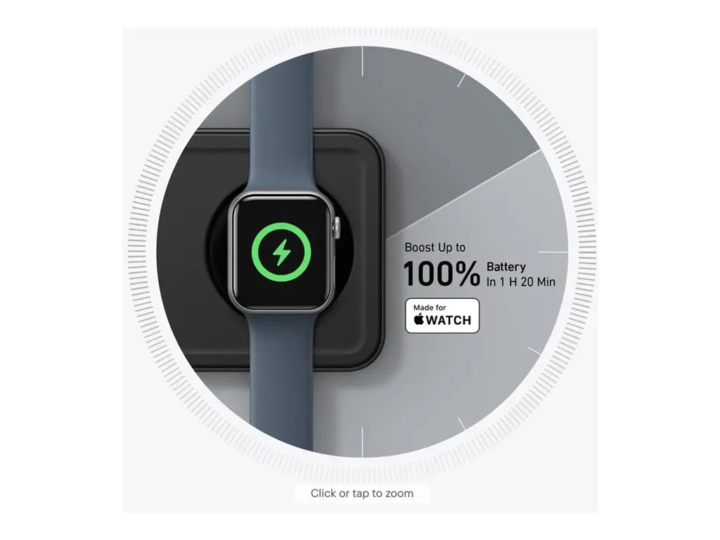 Anker MagGo - Wireless charging stand - 3-in-1, pad   AC power adapter - 25 Watt - Apple Fast Charge, IQ - 3 output connectors B25M1111-1