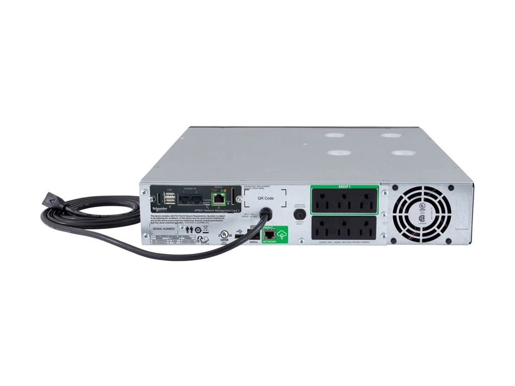APC Smart-UPS - UPS (rack-mountable) - line interactive,NEMA 5-15R outlets, SmartConnect Port Network card, AVR, LCD - AC 120 SMT1500RM2UCNCUS