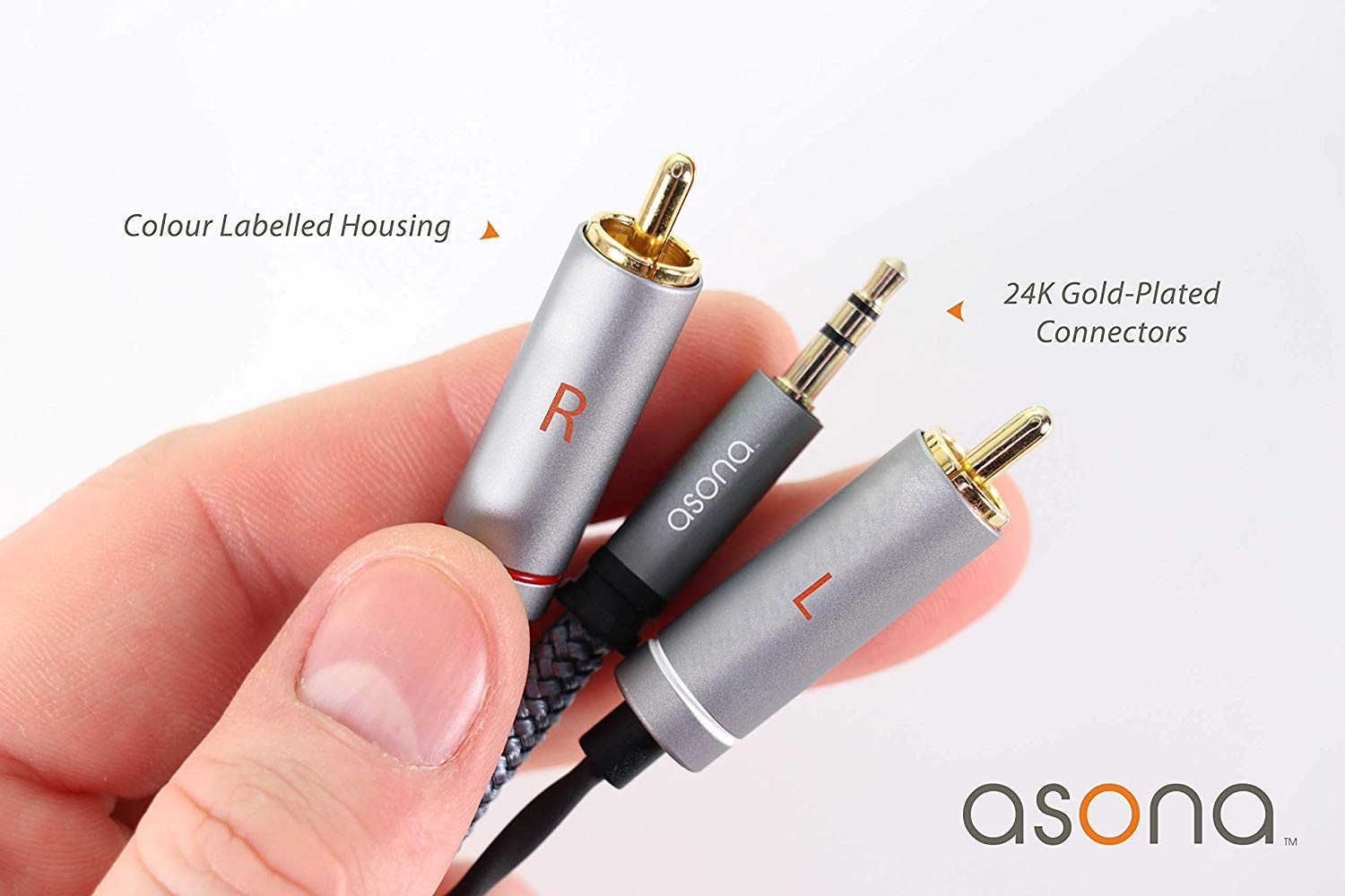Asona 3.5 to 2x RCA Y-Cable
