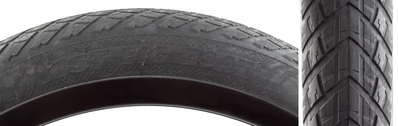 Big Boat Tire - 20 x 4 Clincher Wire Black Aramid Ebike