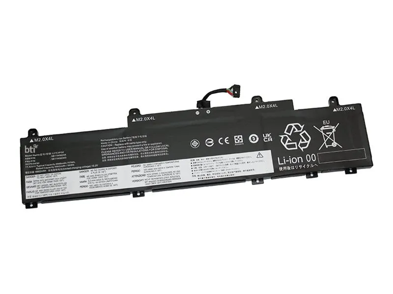 BTI - Notebook battery (equivalent to: Lenovo 5B11H56348) - 11.52 V - lithium ion - 3-cell - 4080 mAh - 47 Wh 5B11H56348-BTI
