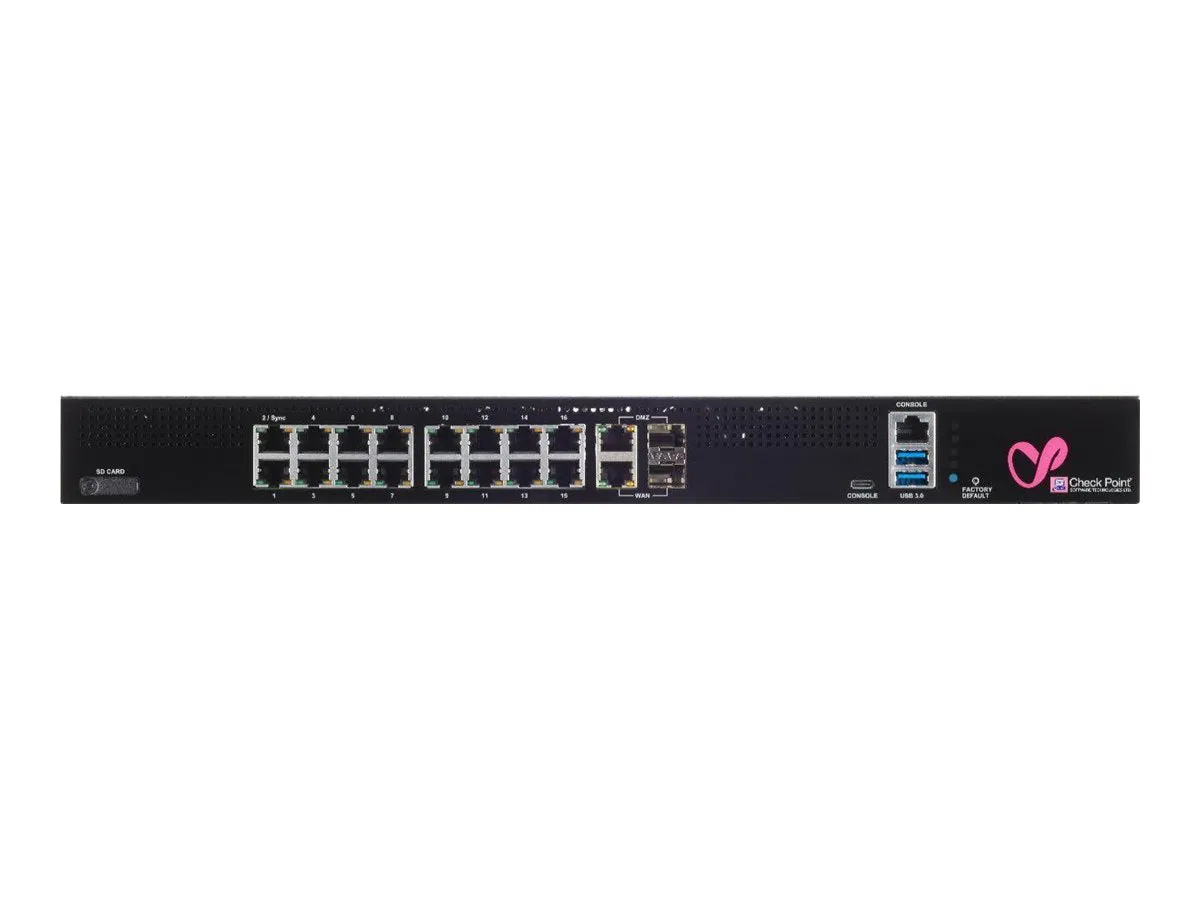 Check Point Quantum Spark 1600 - Security appliance - with 1 Year SandBlast (SNBT) Security Subscription Package and 5 Years CPAP-SG1600-SNBT-CO-PREM-5Y