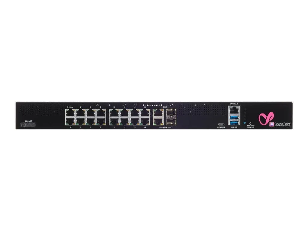Check Point Quantum Spark 1600 - Security appliance - with 1 Year SandBlast (SNBT) Security Subscription Package and 5 Years CPAP-SG1600-SNBT-CO-PREM-5Y