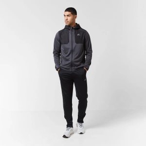 Cut & Sew Tracksuit | Mid Grey Black