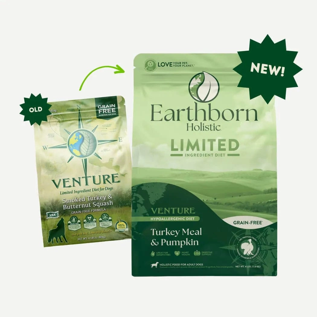 Earthborn Holistic Venture Grain Free Turkey Meal and Butternut Squash Dry Dog Food