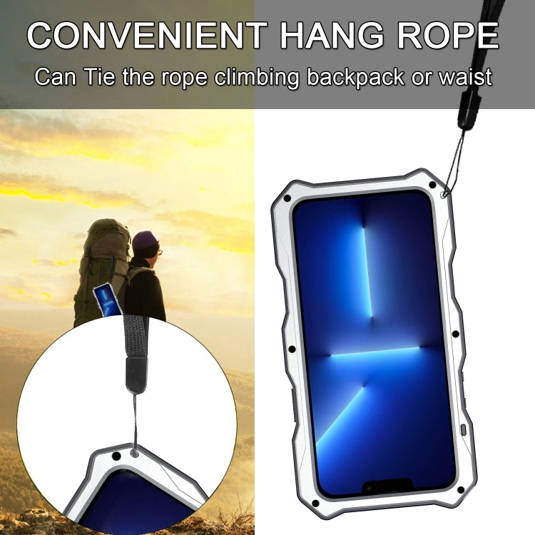For iPhone 12 Camshield Shockproof Waterproof Dustproof Metal Case with Holder