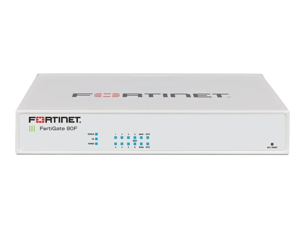 Fortinet FortiGate 80F - Security appliance - with 1 year FortiCare Premium Support   1 year FortiGuard Enterprise Protection FG-80F-BDL-809-12