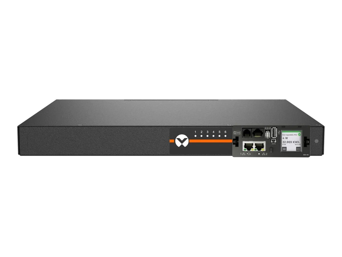 Geist Monitored Outlet Level EC MNR5M1R5-06S153-1ST5A0H10-S - Power distribution unit (rack-mountable) - AC 100-120 V - 1.4 kW VP6N11A0