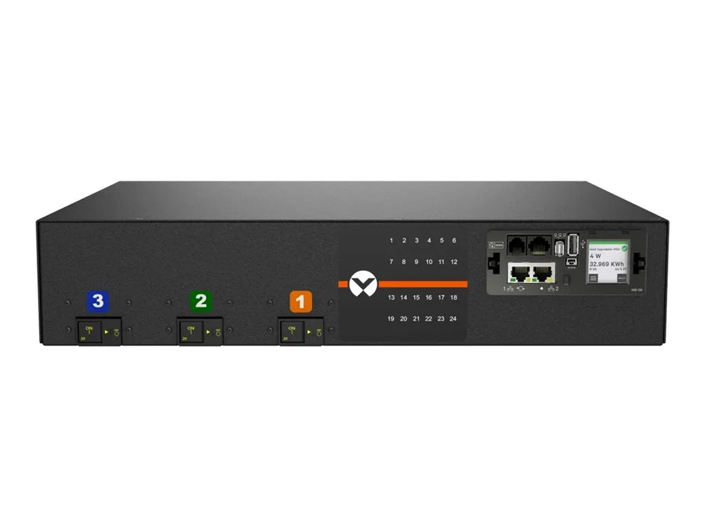 Geist Monitored Outlet Level EC MNR5MDR6-24CF18-3TL15A0H10-S - Power distribution unit (rack-mountable) - AC 200-240 V - 8.6 VP6N32A3