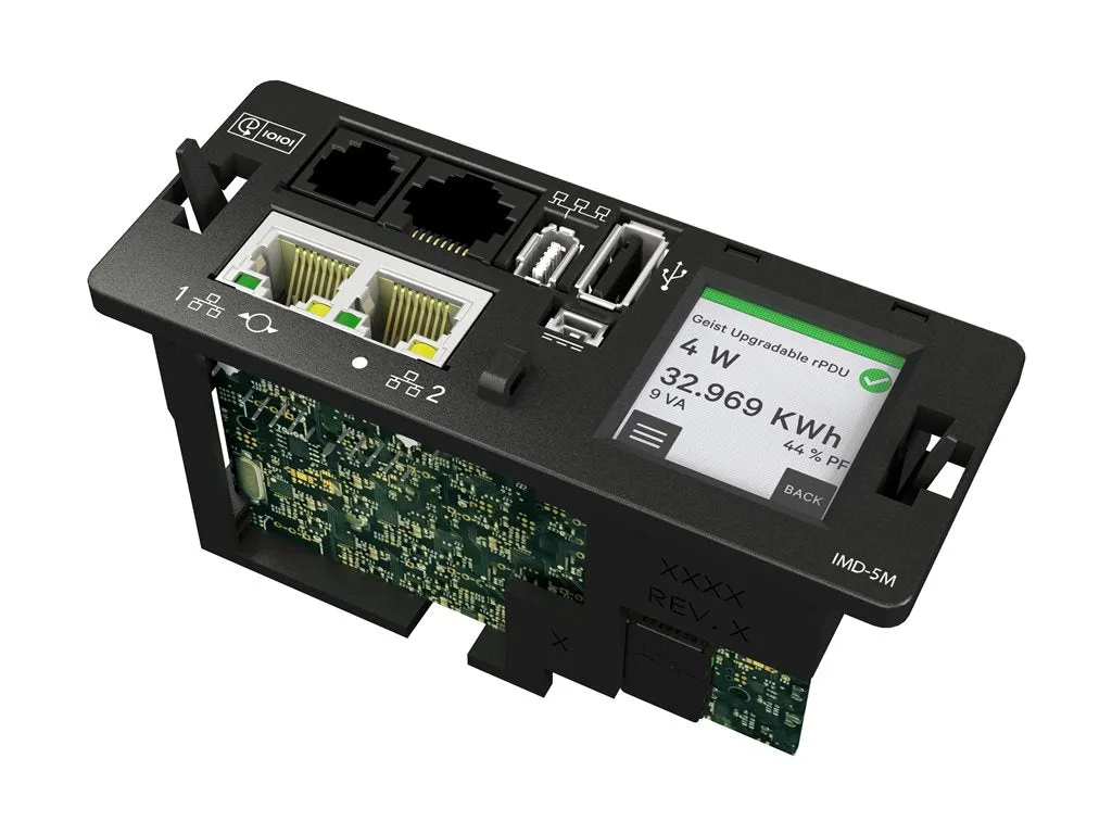 Geist Monitored Unit Level MN05M4B1-36CF18-3TL6A0A10-S - Power distribution unit - AC 200 - 240 V - 4.9 kW - Ethernet 10/100/1000, VP4N30AM