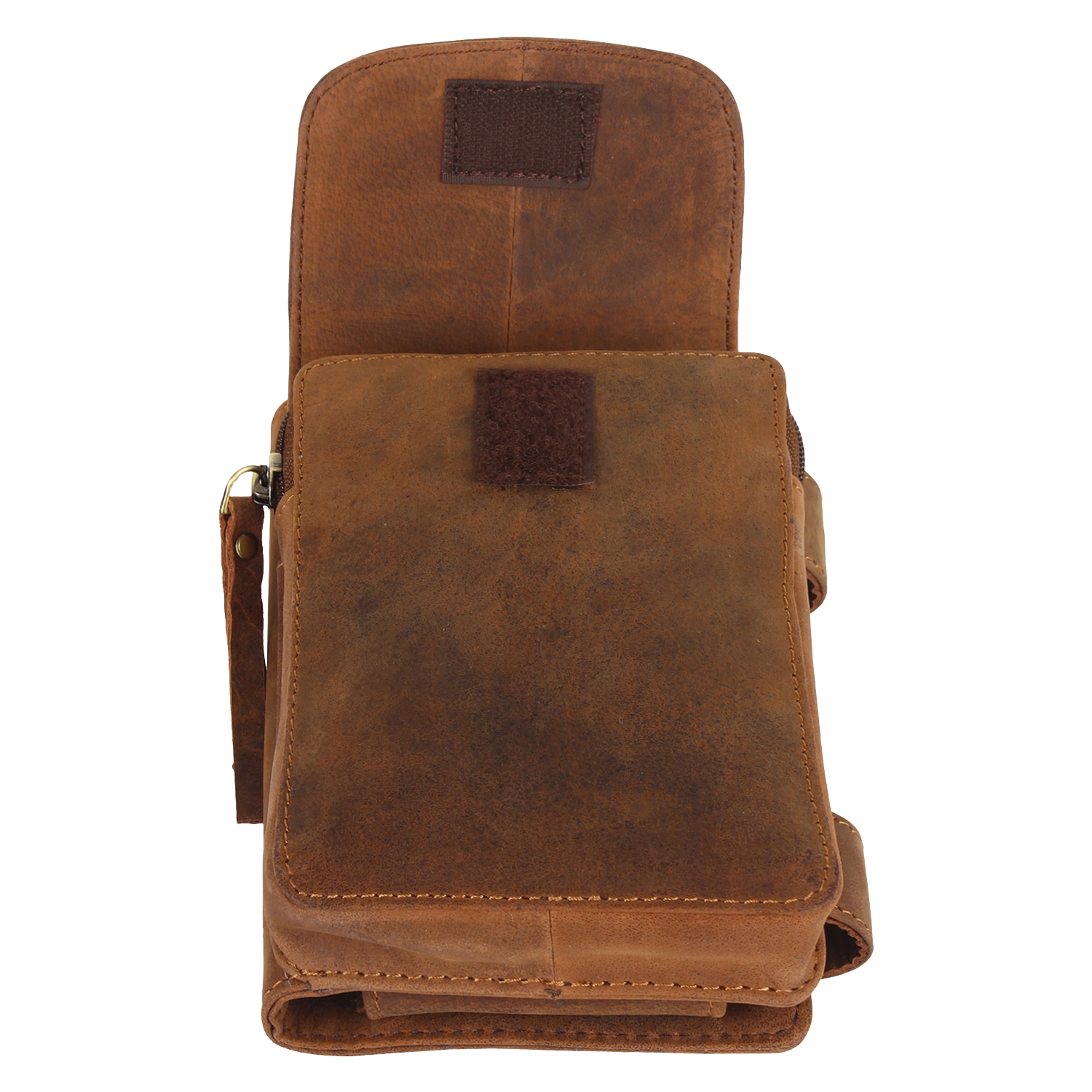 Genuine Leather Crossbody Travel Wallet for Women