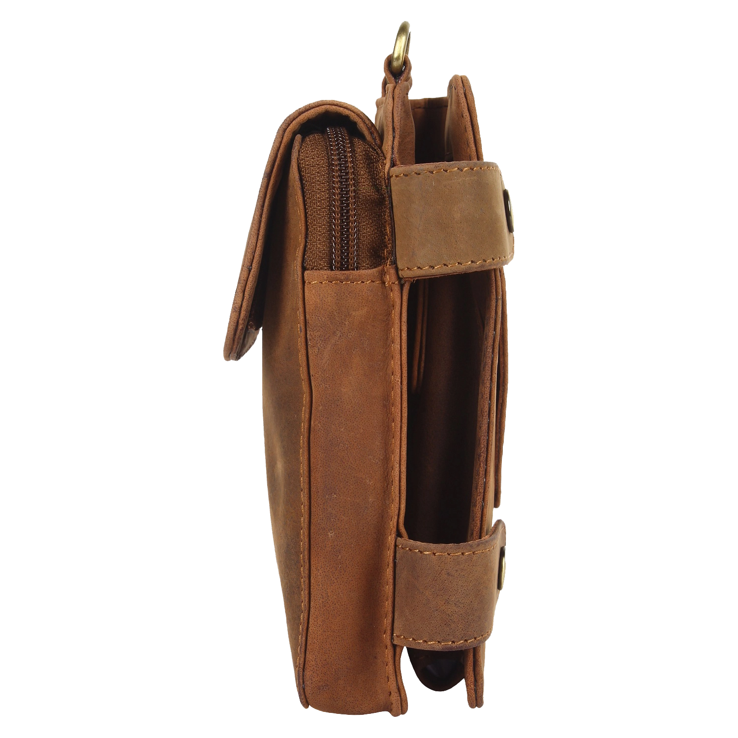 Genuine Leather Crossbody Travel Wallet for Women