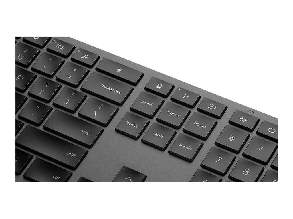 HP Dual Mode 975 - Keyboard - backlit - Bluetooth - QWERTY - US - for Elite Mobile Thin Client mt645 G7; ZBook Studio G9; ZBook 3Z726AA#ABA
