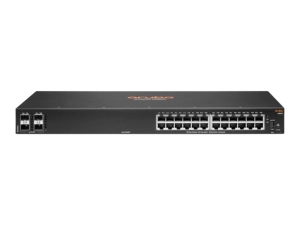 HPE Aruba 6000 24G 4SFP Switch - Switch - L3 - managed - 24 x 10/100/1000   4 x Gigabit SFP - side to side airflow - rack-mountable R8N88A#B2E