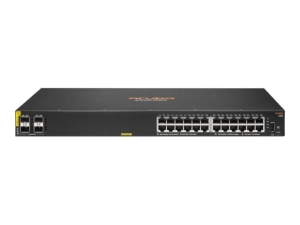 HPE Aruba 6100 24G Class4 PoE 4SFP  - Switch - managed - 24 x 10/100/1000   4 x 1 Gigabit / 10 Gigabit SFP  - side to side airflow JL677A#B2E