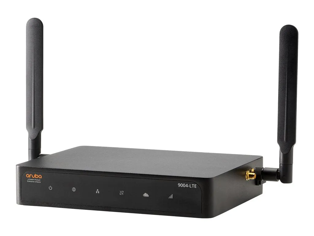 HPE Aruba 9004-LTE (JP) FIPS/TAA - Gateway - 4 ports - 1GbE - ZigBee, NFC, Bluetooth, LTE - cloud-managed - BTO - TAA Compliant R3V94A