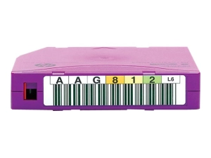 HPE Ultrium BaFe RW Custom Labeled Data Cartridge - 20 x LTO Ultrium 6 6.25 TB - labeled - purple - for StorageWorks SAS Rack-Mount C7976BL