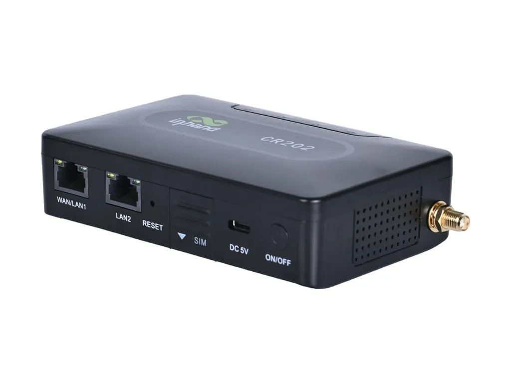 InHand CR202 - Wireless router - WWAN - Wi-Fi - 2.4 GHz - 4G - panel-mountable, wall-mountable CR202-NAC6-WLAN-B