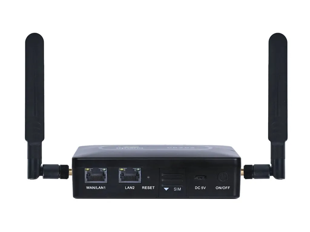InHand CR202 - Wireless router - WWAN - Wi-Fi - 2.4 GHz - 4G - panel-mountable, wall-mountable CR202-NAC6-WLAN-B