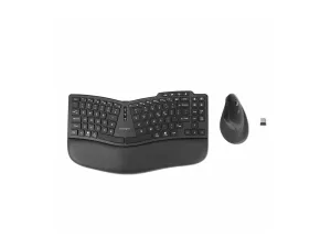 Kensington Pro Fit Ergo KM675 EQ - Keyboard and mouse set - desktop set - compact TKL - wireless - 2.4 GHz, Bluetooth - QWERTY K75492US