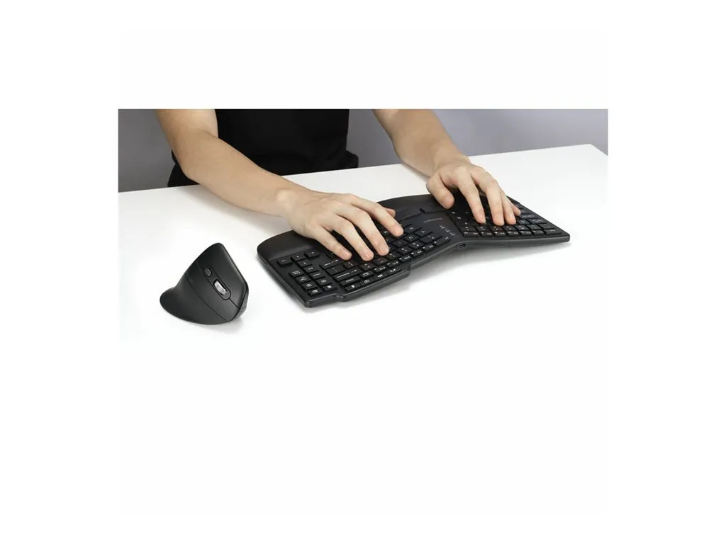 Kensington Pro Fit Ergo KM675 EQ - Keyboard and mouse set - desktop set - compact TKL - wireless - 2.4 GHz, Bluetooth - QWERTY K75492US