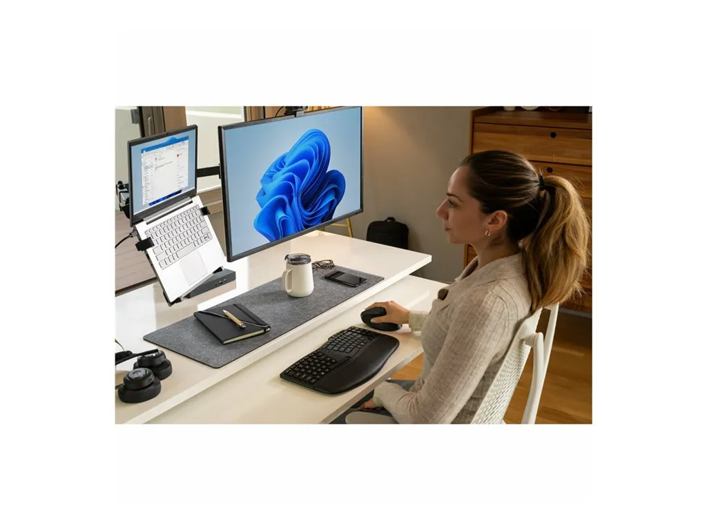 Kensington Pro Fit Ergo KM675 EQ - Keyboard and mouse set - desktop set - compact TKL - wireless - 2.4 GHz, Bluetooth - QWERTY K75492US
