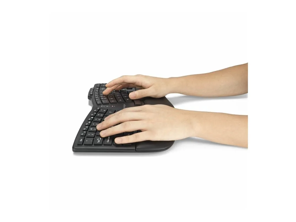 Kensington Pro Fit Ergo KM675 EQ - Keyboard and mouse set - desktop set - compact TKL - wireless - 2.4 GHz, Bluetooth - QWERTY K75492US