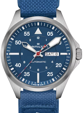 Khaki Aviation Pilot Day Date Auto - Air-Glaciers Edition Ref. H64655941