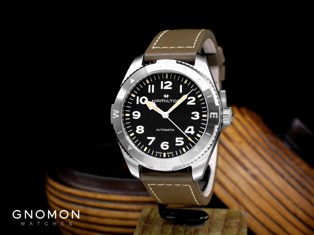 Khaki Field Expedition Auto 41 Black - Leather Ref. H70315830