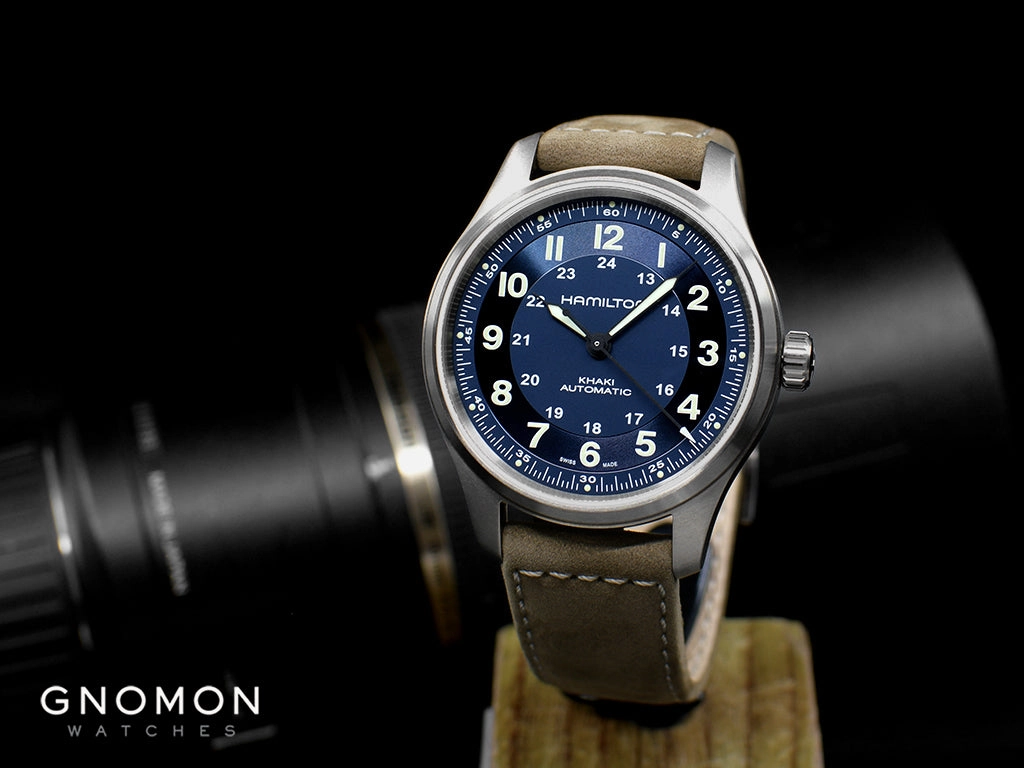 Khaki Field Titanium Auto 42 Blue Ref. H70545540