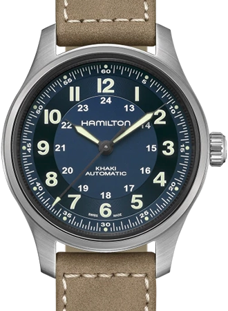 Khaki Field Titanium Auto 42 Blue Ref. H70545540