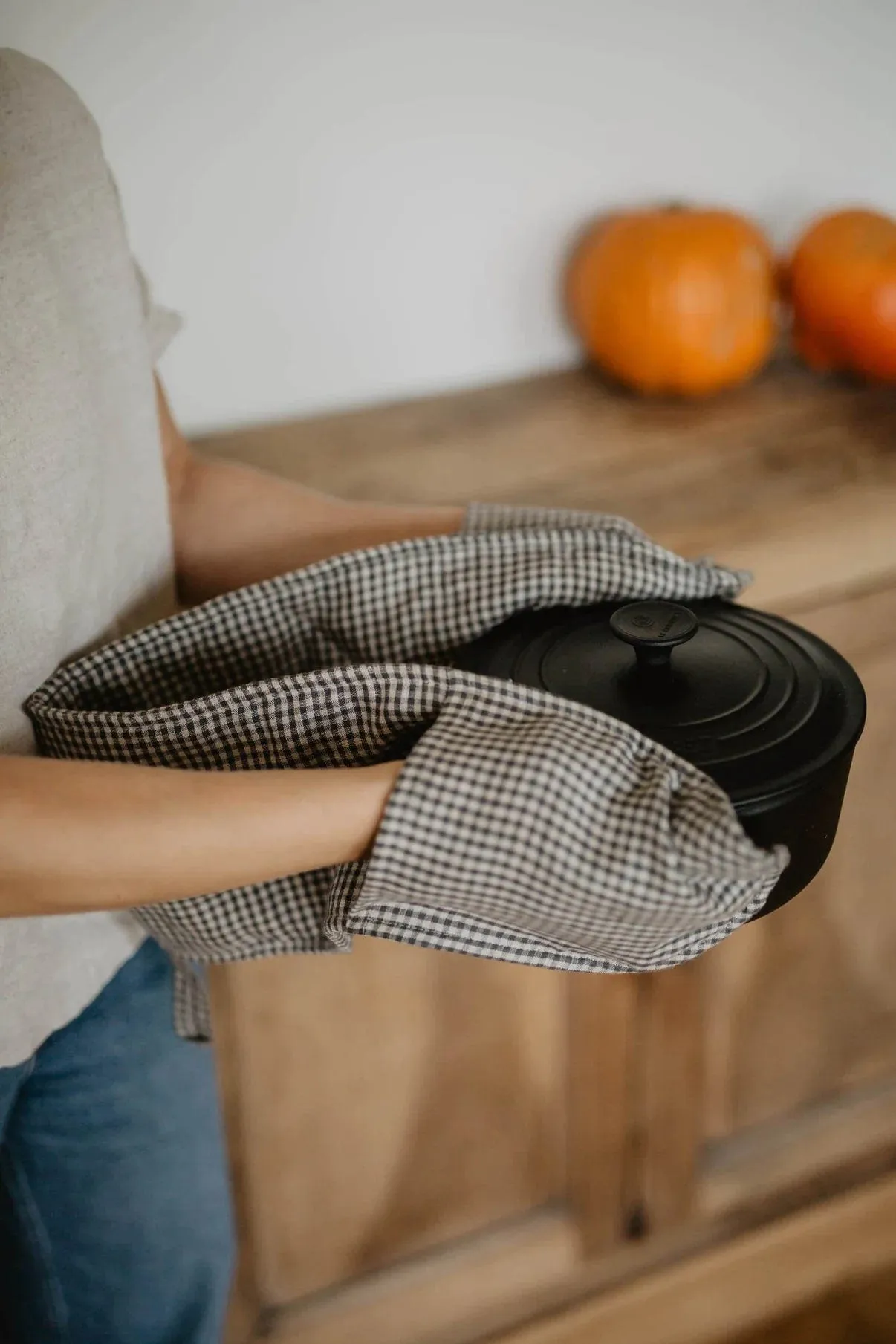 Linen Double Oven Mitt | Multiple Colours