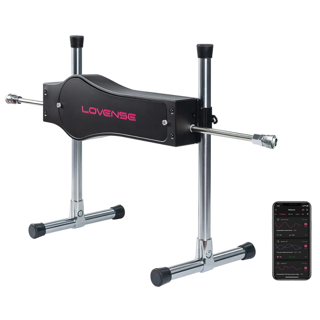 Lovense App Controlled Double Sided Thrusting Sex Machine