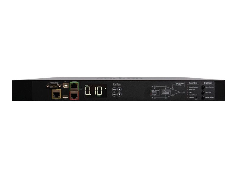 Raritan Intelligent Rack Transfer Switch PX3TS-5184CR - Power control unit (rack-mountable) - AC 200-240 V - Ethernet 10/100,