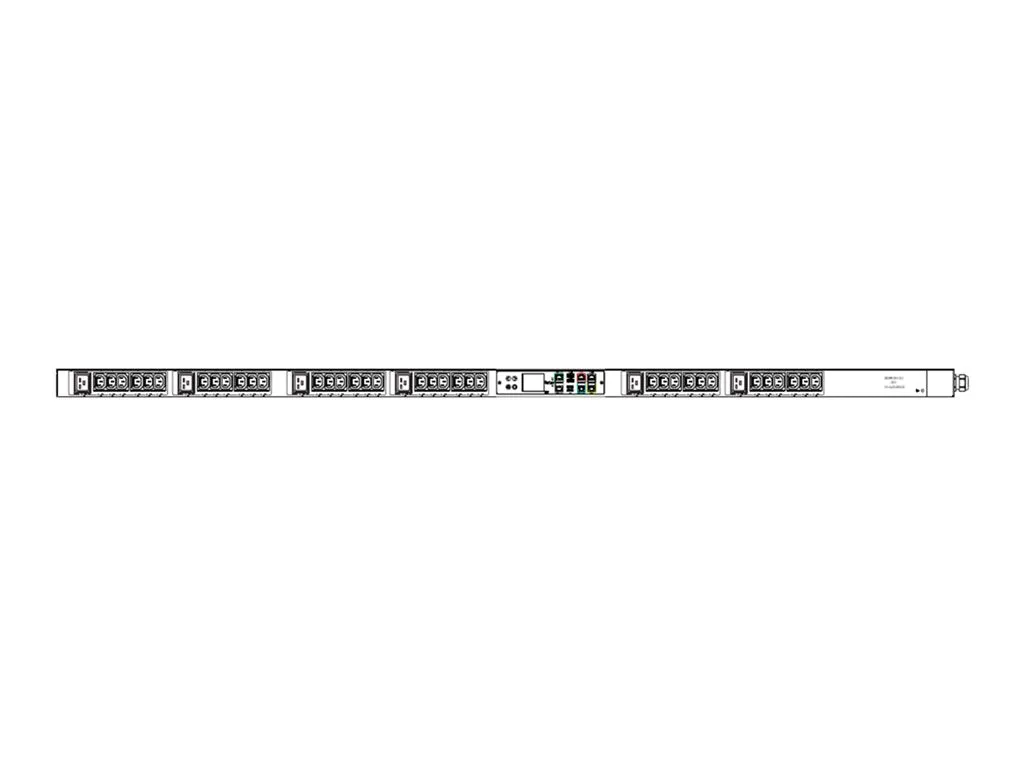 Raritan PX3-1966U - Power distribution strip (rack-mountable) - AC 400 V - 11500 VA - 3-phase WYE - Ethernet 10/100/1000 - input: