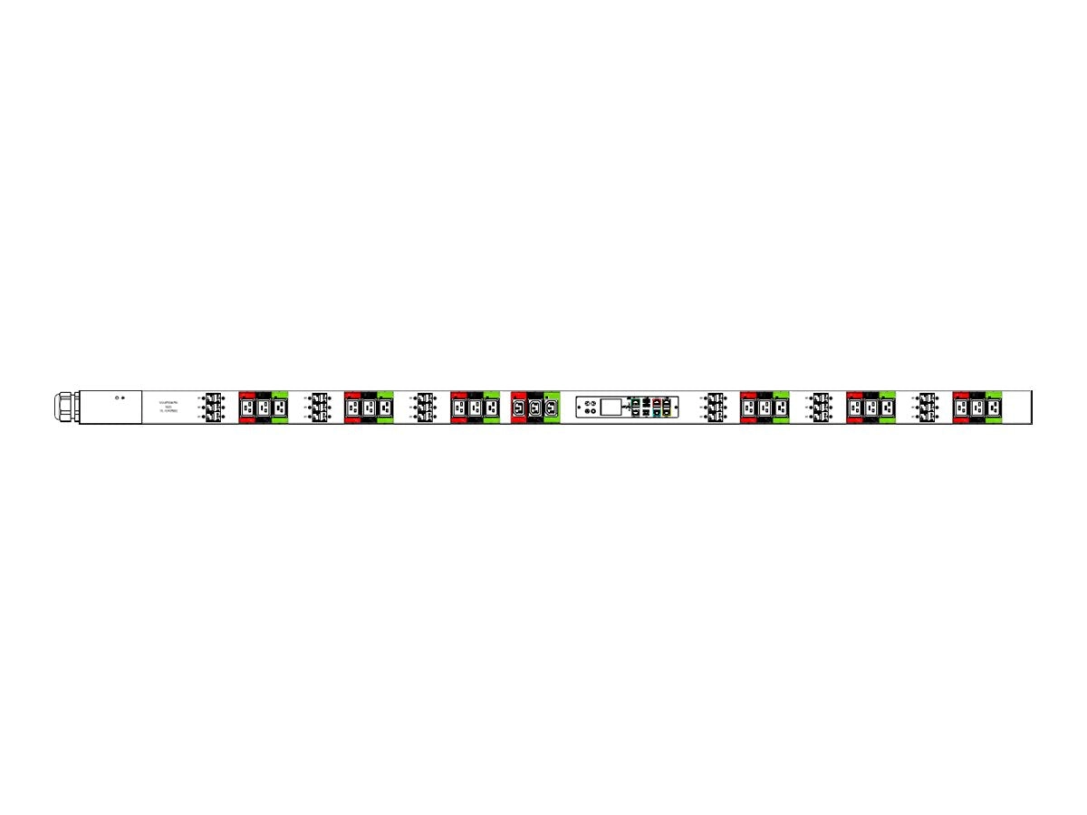 Raritan PX3-5182NV-P1V4 - Power distribution strip (rack-mountable) - AC 415 V - 57500 VA - 3-phase WYE - RS-232, USB, Ethernet