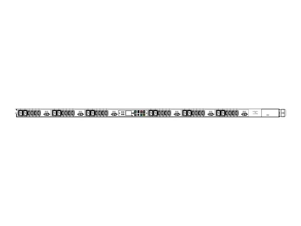 Raritan PX3-5905U-V2 - Power distribution unit (rack-mountable) - AC 208 V - 17300 VA - 3-phase delta - input: IEC 60309 - output