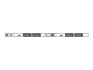 Raritan PX4-1884-E7 - Power distribution strip (rack-mountable) - 24A - AC 208 V - 5000 VA - 1-phase - RS-232, USB, Ethernet PX4-1884-E7K2