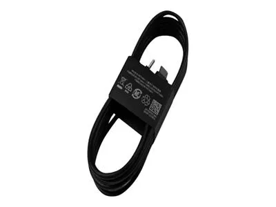 Samsung GP-TOU021RFC - USB cable - 24 pin USB-C (M) to 24 pin USB-C (M) - 6 ft - USB Power Delivery (3A, 25W) - black GP-TOU021RFCBW