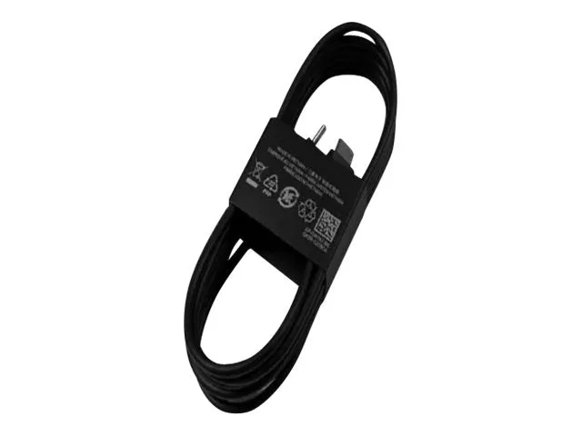 Samsung GP-TOU021RFC - USB cable - 24 pin USB-C (M) to 24 pin USB-C (M) - 6 ft - USB Power Delivery (3A, 25W) - black GP-TOU021RFCBW