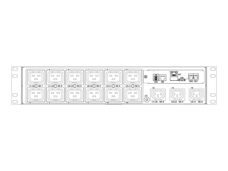 Server Technology PRO1 Smart PDU C1S15HN-YQJN5BC3-013 - Power distribution unit (rack-mountable) - Primary - AC 208 V - 17.3