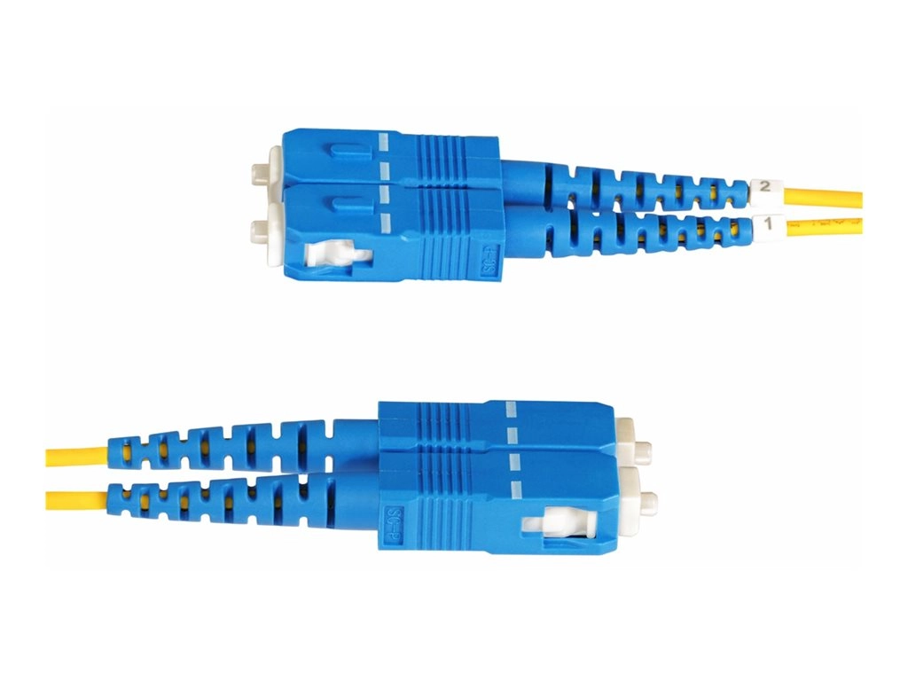 StarTech.com 1m (3ft) LC to SC (UPC) OS2 Single Mode Duplex Fiber Optic Cable, 9/125ï¿½m, Laser Optimized, 10G, Bend Insensitive, SMLCSC-OS2-1M
