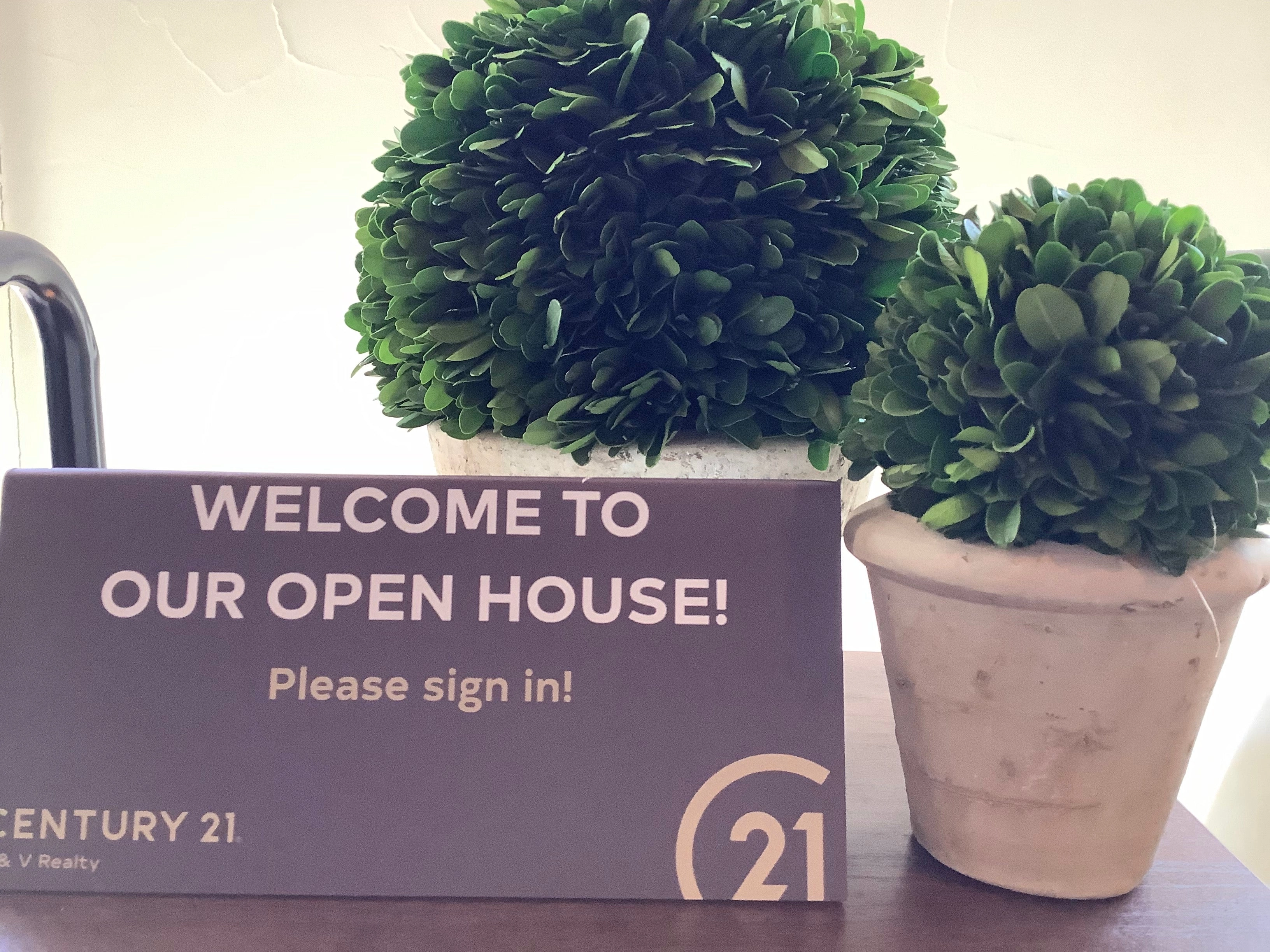 Table Tent x 5 - WELCOME TO OUR OPEN HOUSE