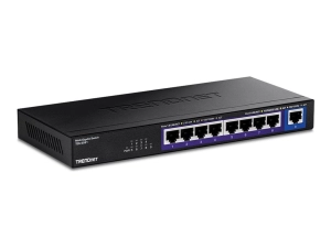 TRENDnet TEG S591 - Version v1.0R - switch - unmanaged - 8 x 100/1000/2.5G   1 x 10 Gigabit Ethernet - wall-mountable - TAA Compliant TEG-S591